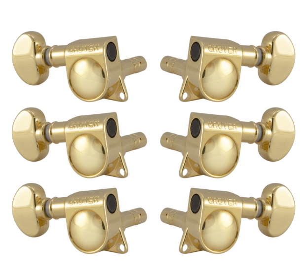 Grover Mid-Size Locking Rotomatics 406 Series Gold Set 3+3