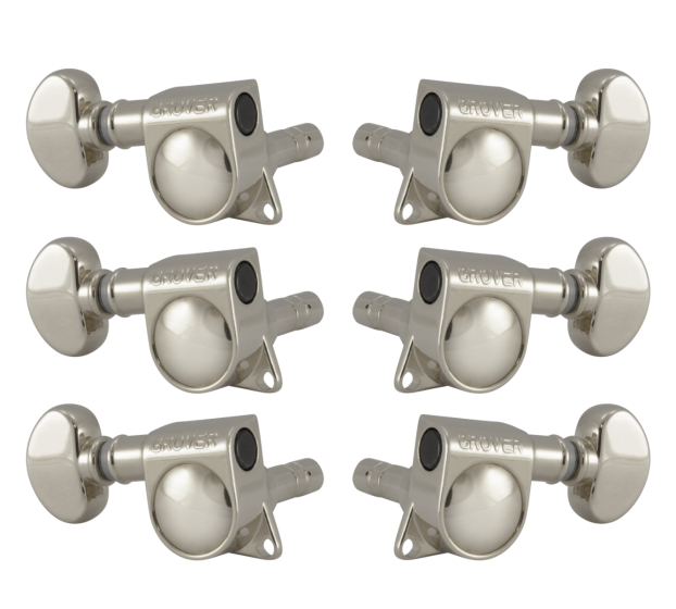 Grover Mid-Size Locking Rotomatics 406 Series Nickel Set 3+3