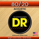 DR Strings Hi-Beam 80/20 Acoustic Medium