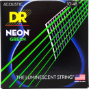 DR Strings Hi-Def Neon Green Acoustic Extra Light