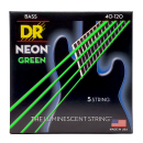 DR Strings Hi-Def Neon Green Bass Light - 5 String