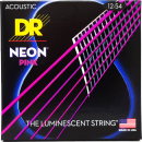 DR Strings Hi-Def Neon Pink Acoustic Light