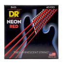DR Strings Hi-Def Neon Red Bass Light