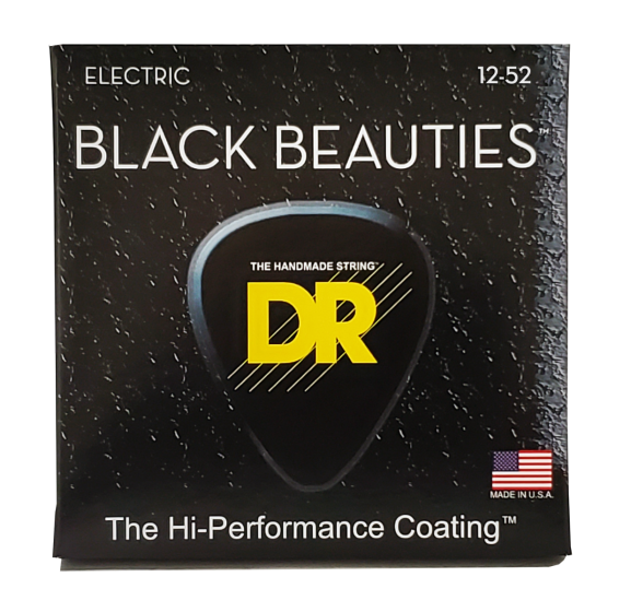 DR Strings Black Beauties Electric Extra Heavy