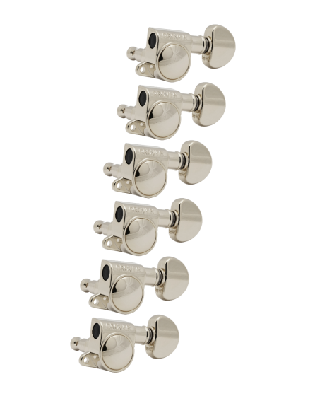 Grover Mid-Size Rotomatics 205-18 Series Nickel Set 6-in-Line