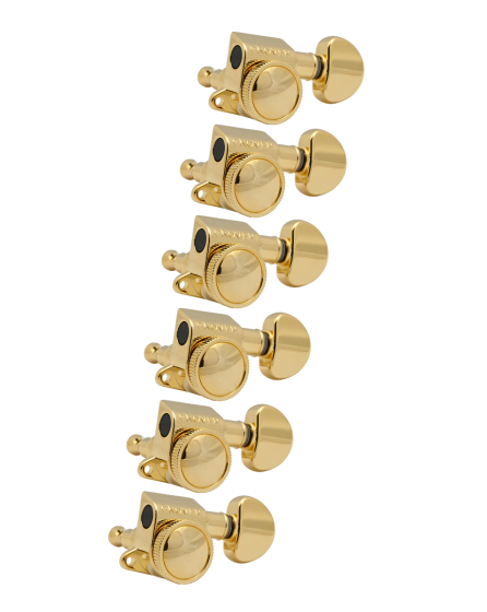 Grover Mid-Size Roto-Grip Locking Rotomatics 505 Series Gold Set 6-in-Line