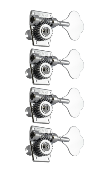 Grover Vintage Bass Chrome Set 4-In-Line