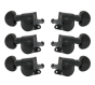 Grover Mid-Size Rotomatics 205-18 Series Black Chrome Set 3+3