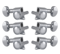 Grover Mid-Size Locking Rotomatics 406 Series Chrome Set 3+3