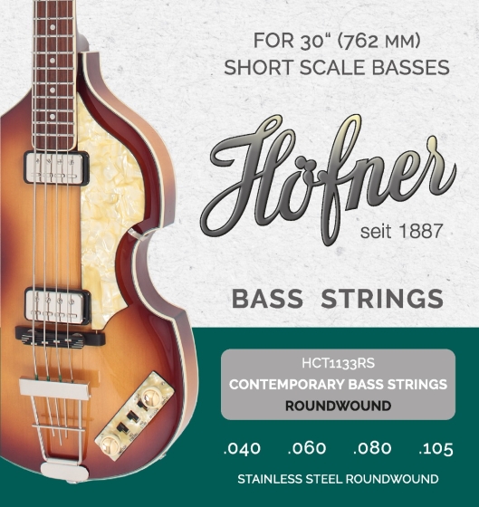 Hofner CT Bass Strings - Roundwound Stainless Steel