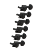Grover Mini Rotomatics 205 Series Black Chrome Set 6-in-Line