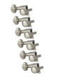 Grover Mid-Size Rotomatics 305 Series Nickel Set 6-in-Line - Left Handed
