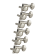 Grover Mid-Size Locking Rotomatics 406 Series Nickel Set 6-in-Line