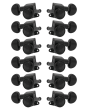 Grover Mid-Size Roto-Grip Locking Rotomatics 505 Series Black Chrome Set 6+6