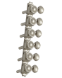 Grover Roto-Grip Locking Vintage 533 Series Nickel Set 6-in-Line - Metal Button 
