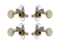 Grover Sta-Tite Ukulele 9 Series Chrome Pegs Set of 4 - White Buttons
