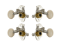 Grover Sta-Tite Ukulele 9 Series Nickel Pegs Set of 4 - White Buttons