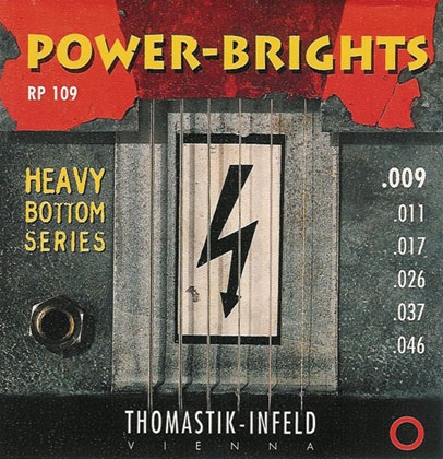 Thomastik Powerbright SET. Heavy Bottom Gauge 0.009