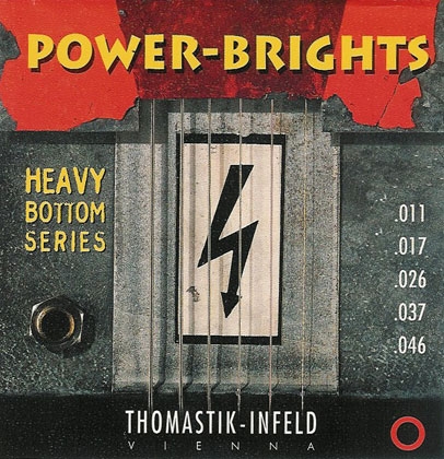 Thomastik Powerbright SET. Heavy Bottom Gauge 0.010