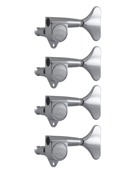 Grover Mini Bass 144 Series Chrome Set 4-in-Line