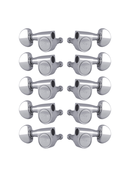 Grover Pedal Steel 210 Series Chrome Set of 10