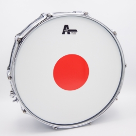 Attack Drumheads Baron Coated Snare Batter 14”  - Red Top Dot - No Overtone Ring