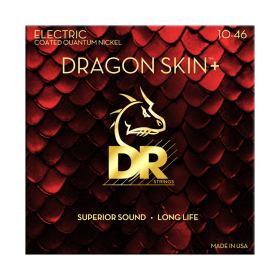 DR Strings Dragon Skin+ Quantum Nickel Electric Guitar Medium - 3 Pack