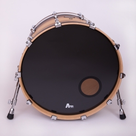 Attack Drumheads Proflex 1 Black Bass Drum 20” - Ported - No Overtone