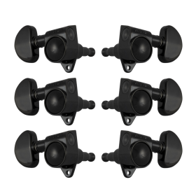 Grover Rotomatics 102 Series Black Chrome Set 3+3