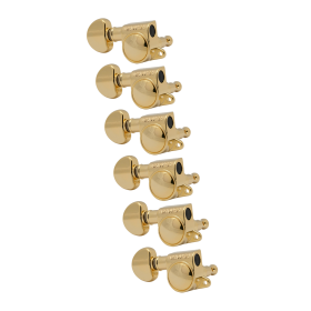 Grover Mid-Size Rotomatics 205-18 Series Gold Set 6-in-Line - Left Handed