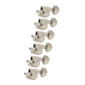 Grover Mid-Size Rotomatics 205-18 Series Nickel Set 6-in-Line