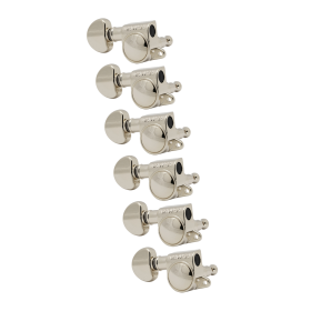 Grover Mid-Size Rotomatics 205-18 Series Nickel Set 6-in-Line - Left Handed