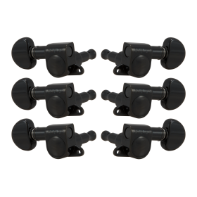 Grover Mini Rotomatics 205 Series Black Chrome Set 3+3