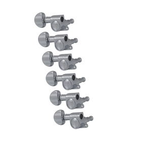 Grover Mini Rotomatics 205 Series Chrome Set 6-In-Line - Left Handed