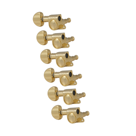 Grover Mini Rotomatics 205 Series Gold Set 6-In-Line - Left-Handed