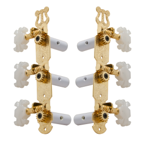 Grover Classic Guitar 303 Series Gold Set 3+3 On Plate