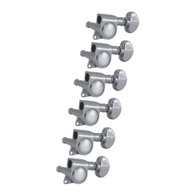 Grover Mid-Size Rotomatics 305 Series Chrome Set - 6-in-Line