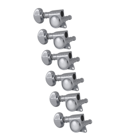Grover Mid-Size Rotomatics 305 Series Chrome Set 6-in-Line - Left Handed