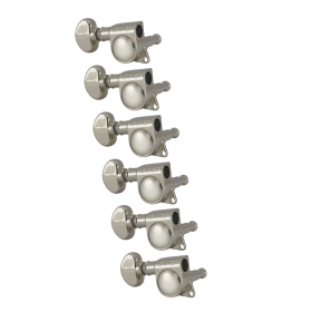 Grover Mid-Size Rotomatics 305 Series Nickel Set 6-in-Line - Left Handed