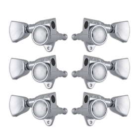 Grover Roto-Grip Locking Rotomatics Chrome Set 3+3 - Keystone Buttons