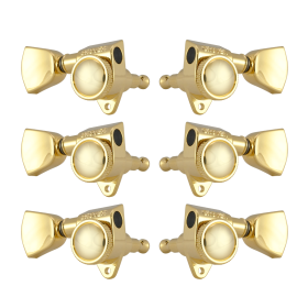Grover Roto-Grip Locking Rotomatics Gold Set 3+3 - Keystone Buttons