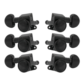 Grover Mid-Size Roto-Grip Locking Rotomatics 505 Series Black Chrome Set 3+3 