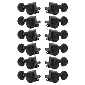 Grover Mid-Size Roto-Grip Locking Rotomatics 505 Series Black Chrome Set 6+6