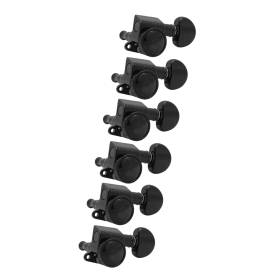 Grover Mid-Size Roto-Grip Locking Rotomatics 505 Series Black Chrome Set 6-in-Line