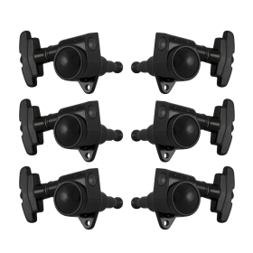 Grover Roto-Grip Locking Rotomatics 509 Series Black Chrome Set 3+3 - 3 Step Button