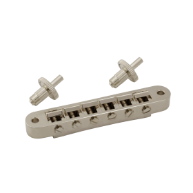 Grover Tune-O-Matic Guitar Bridge Nickel - Unnotched