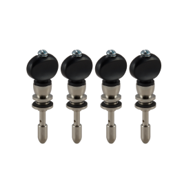 Grover Champion Violin Pegs - Black Button