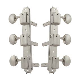 Grover Vintage 138 Series Horizontal Nickel Set 3+3 On Plate