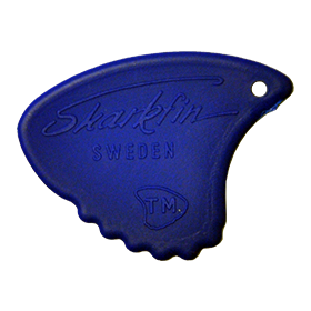 Sharkfin Pick - Relief Hard Blue - 25 Pack