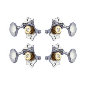 Grover Sta-Tite 18.1 Gear Ratio U98-18 Series Ukulele Pegs Chrome Set 2+2